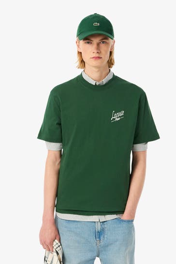 LACOSTE T-Shirt tannengrün
