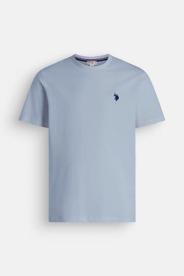 U.S. POLO ASSN. T-Shirt 'Sand' taubenblau