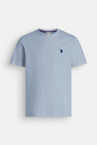 U.S. POLO ASSN. T-Shirt 'Sand' taubenblau