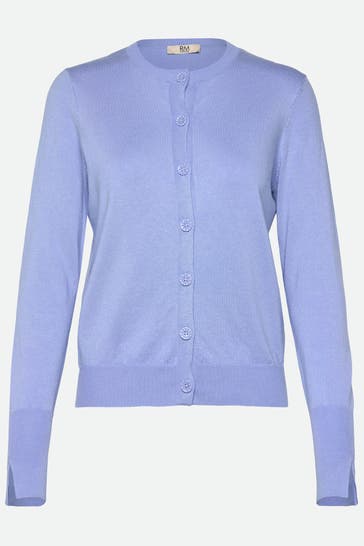 RM BY ROSEMUNDE Strickjacke 'Sandra' hellblau