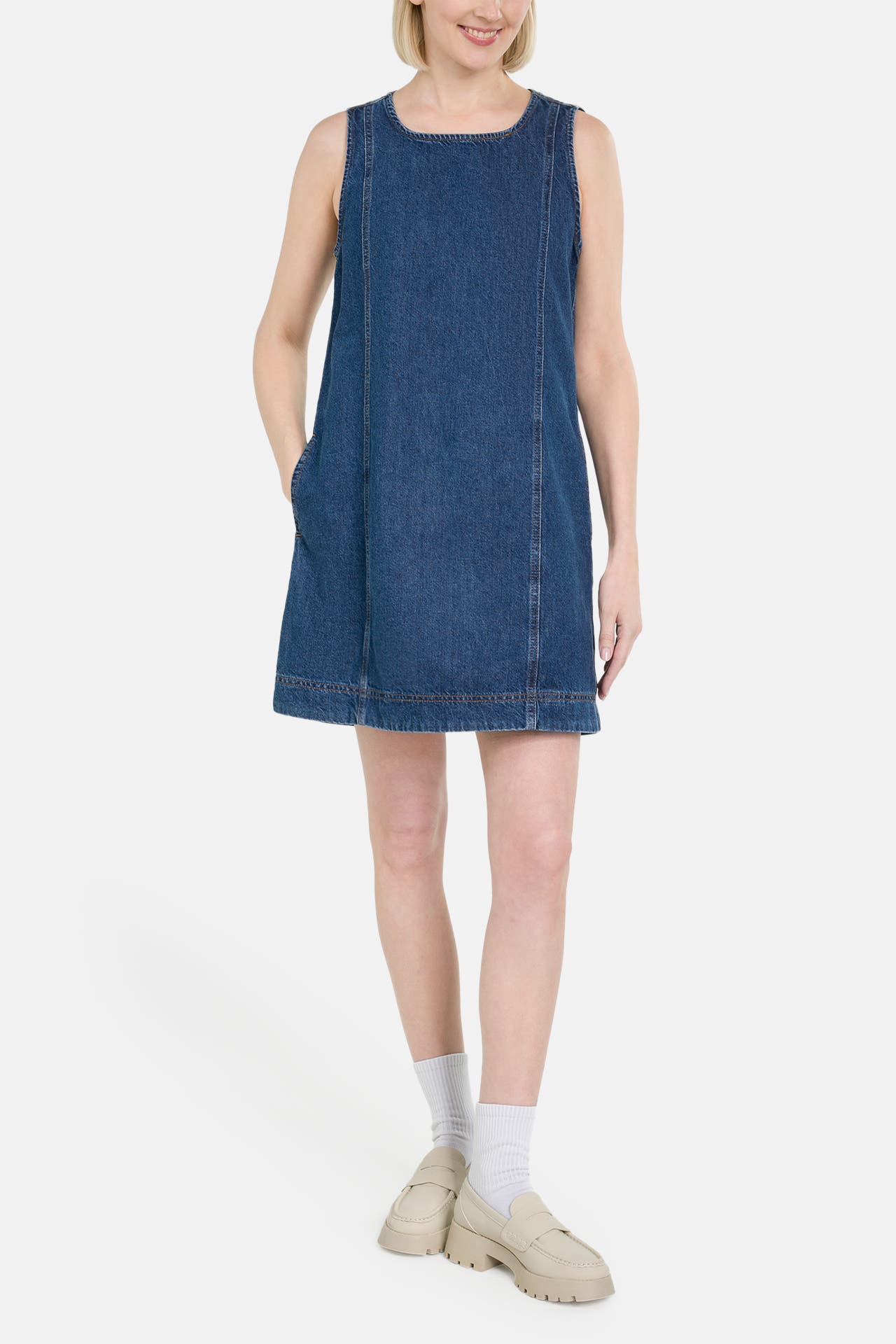 MARC O'POLO DENIM Denim-Minikleid blau, Bild 1