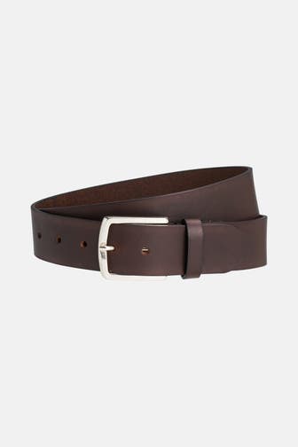 B.BELT Leder-Gürtel dunkelbraun