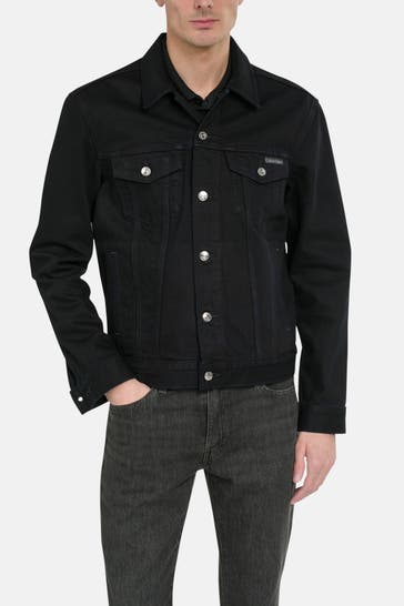 CALVIN KLEIN Jeansjacke schwarzblau