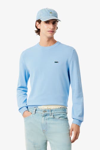 LACOSTE Strickpullover hellblau