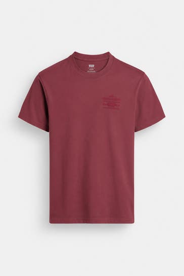 LEVI'S® T-Shirt dunkelrot