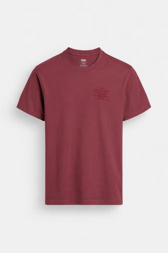 LEVI'S® T-Shirt dunkelrot