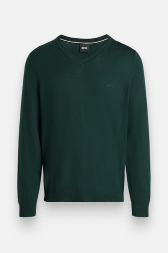 BOSS Strickpullover 'Batisse' tannengrün