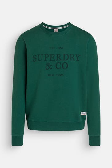 SUPERDRY Sweatshirt dunkelgrün