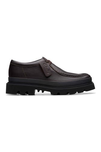 CLARKS Lederschnürer 'Badell' dunkelbraun