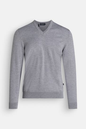 MAERZ MUENCHEN Wollpullover grau