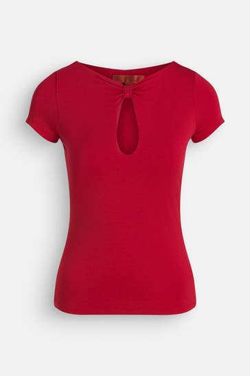GUESS T-Shirt dunkelrot