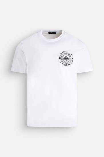 REPLAY T-Shirt weiß