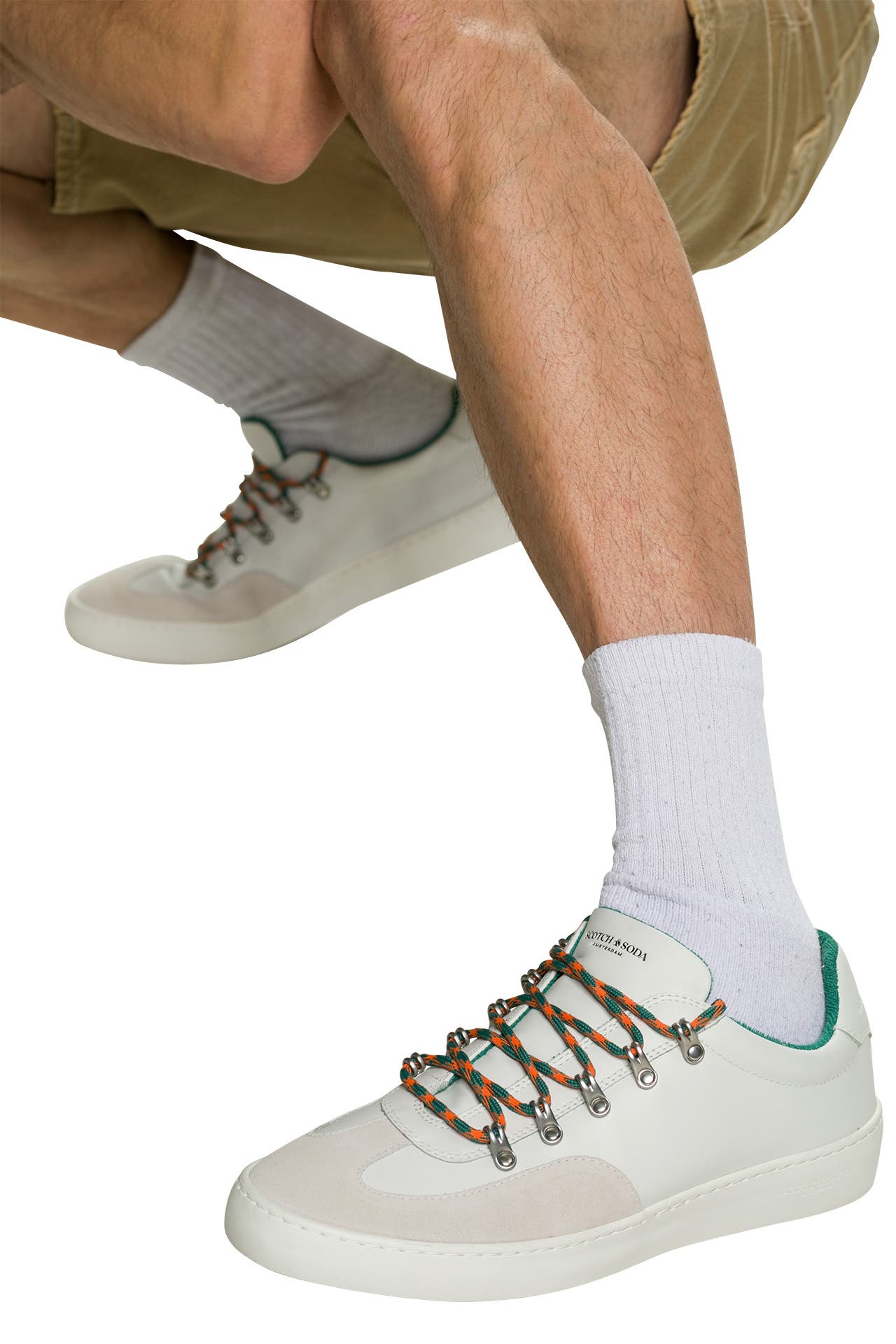 Scotch & Soda Plakka W - Scarpe Da Ginnastica Donna In Pelle, Suola In Gomma, Colore Bianco