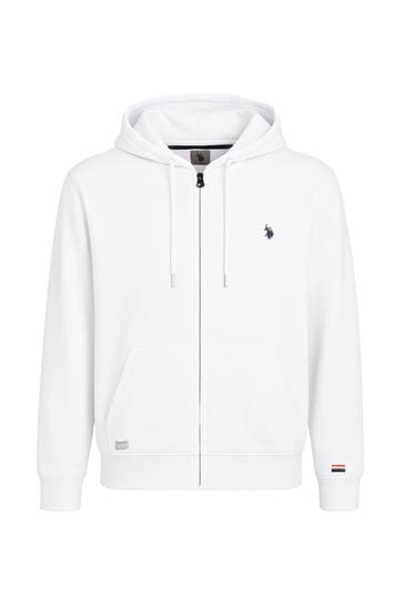 U.S. POLO ASSN. Sweatjacke weiß