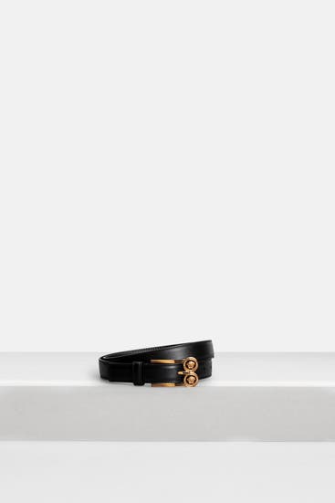 VERSACE - Ledergürtel schwarz