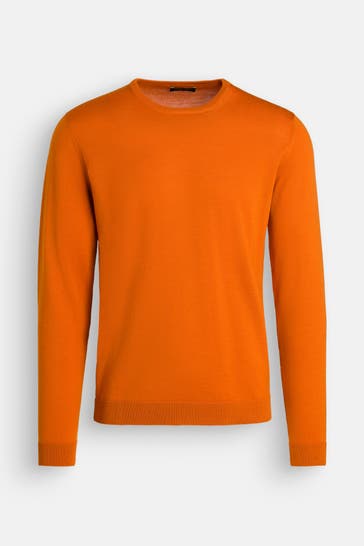 ROBERTO COLLINA Strickpullover orange