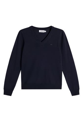 J.LINDEBERG SPORTSWEAR Wollpullover 'Amaya' nachtblau