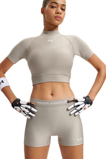 UNDER ARMOUR Funktionsshirt 'Heatgear' beige