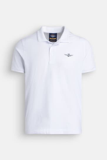 AERONAUTICA MILITARE Polo-Shirt weiß