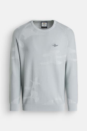 AERONAUTICA MILITARE Strickpullover eisblau