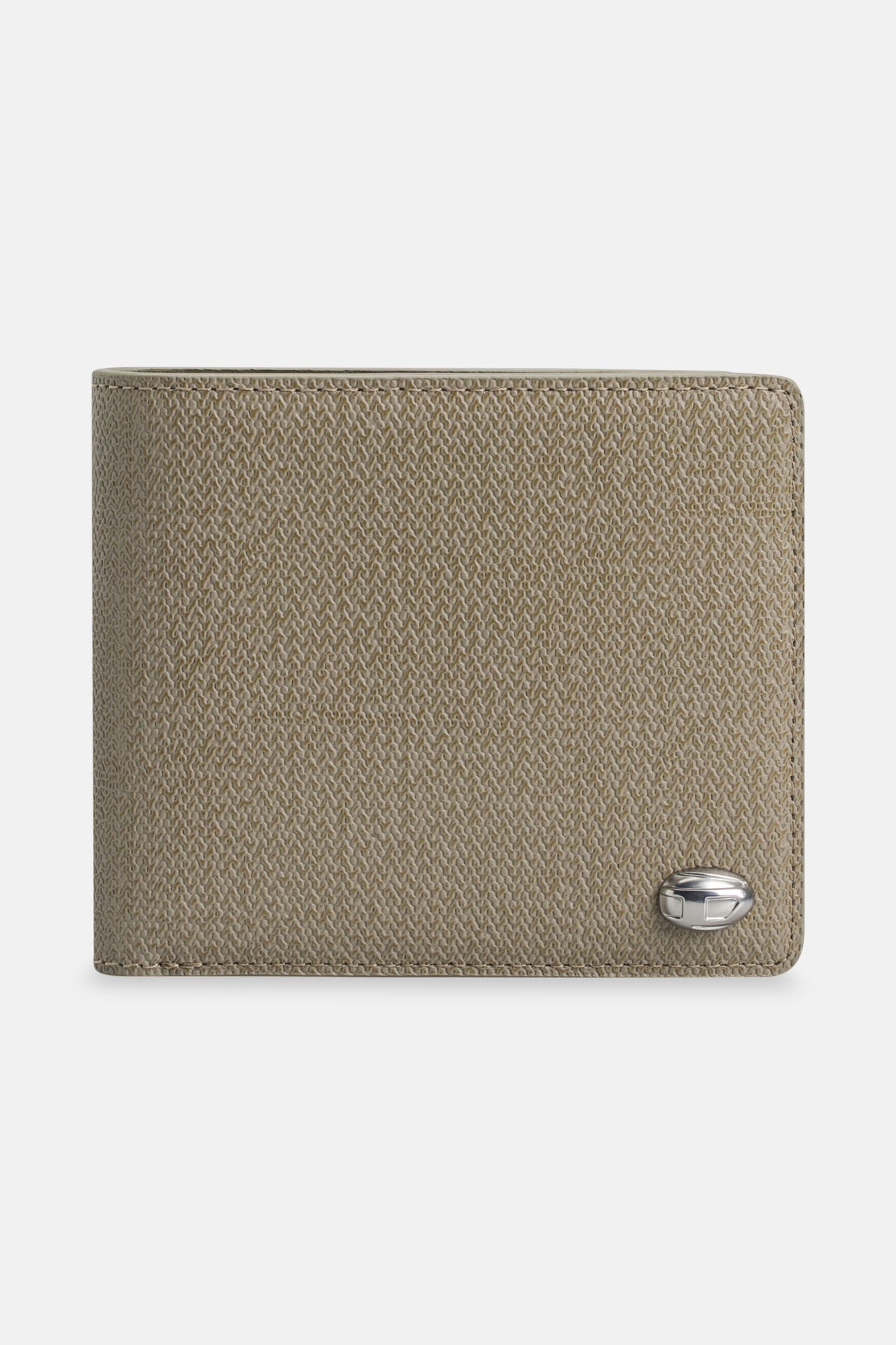 DIESEL Ledergeldbörse 'Fold Coin' beige, Bild 1