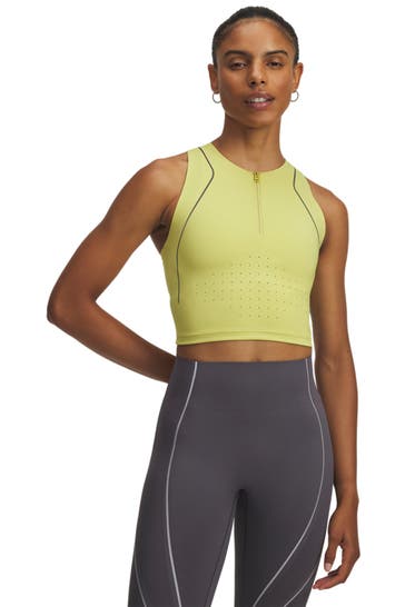 UNDER ARMOUR Funktionstop 'Halo' zitronengelb