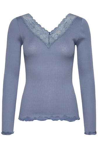 ROSEMUNDE Seidenmix-Longsleeve hellblau