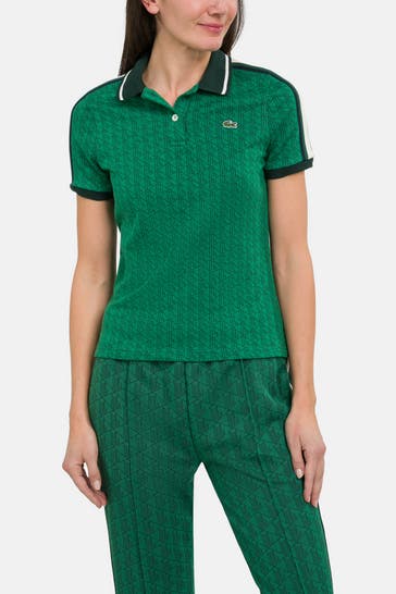 LACOSTE Polo-Shirt gemustert