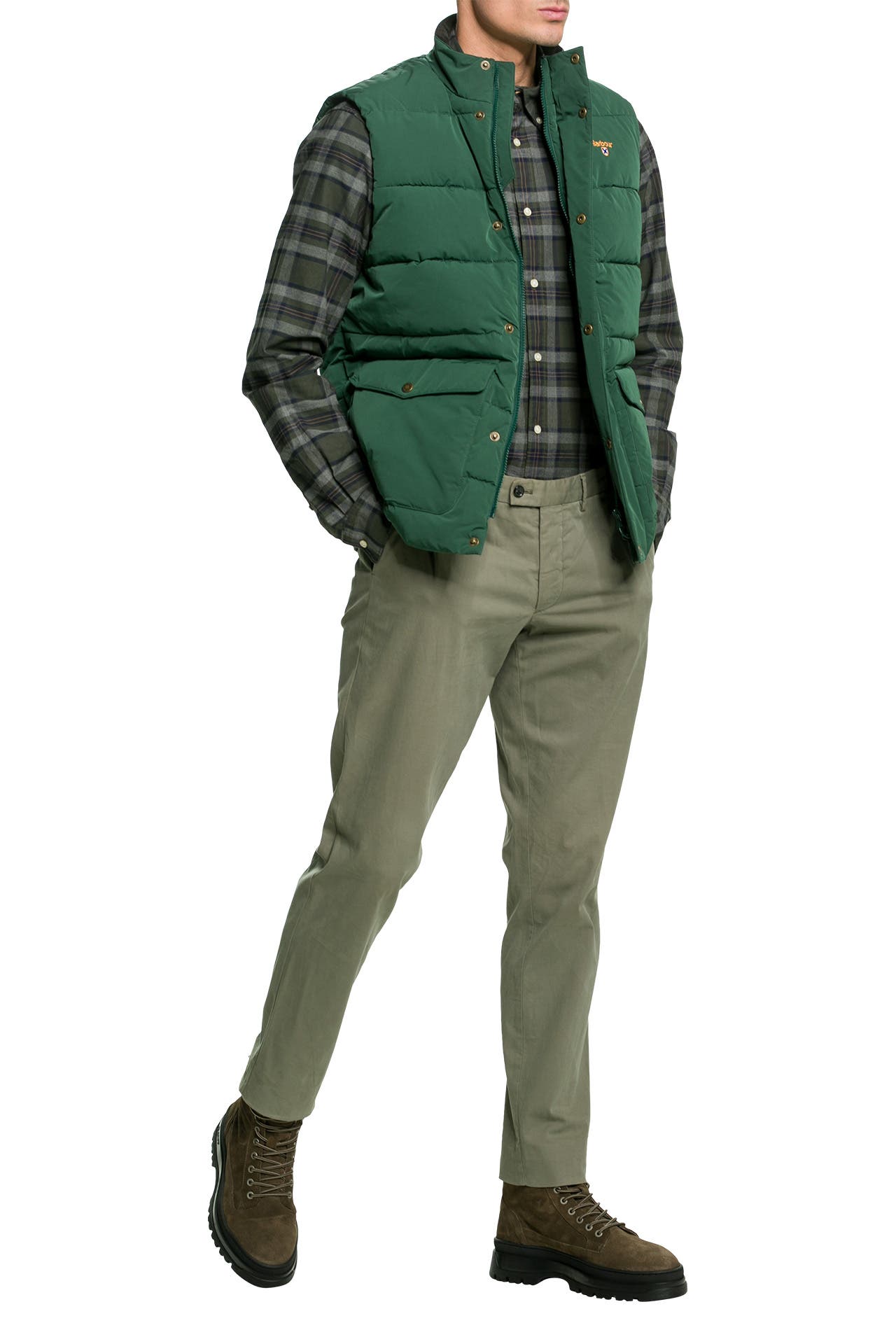 BARBOUR Steppweste 'Riley' dunkelgrün, Bild 1