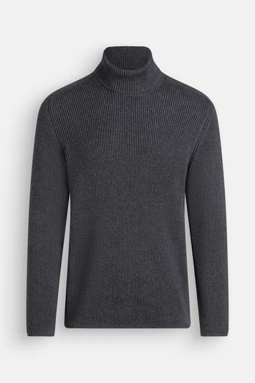 MARC O'POLO Rollkragenpullover dunkelgrau