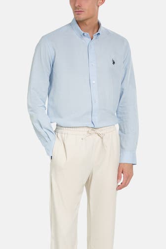 U.S. POLO ASSN. Leinen-Hemd Regular Fit