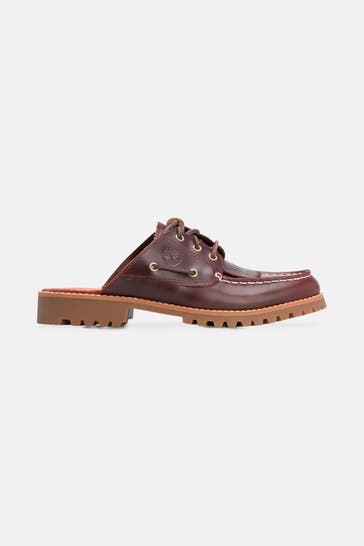 TIMBERLAND Leder-Slipper rotbraun