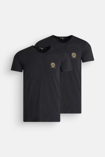 VERSACE - 2er-Pack T-Shirts schwarz