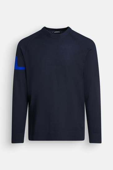 J.LINDEBERG SPORTSWEAR Strickpullover 'Gusten' nachtblau