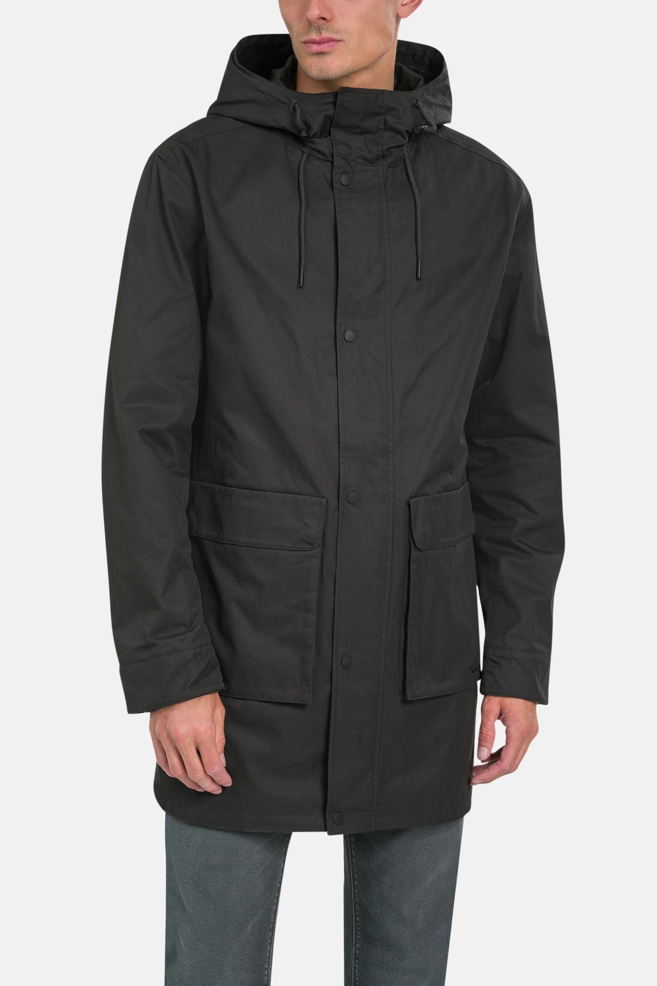 KNOWLEDGE COTTON APPAREL Regenmantel dunkelgrau, Bild 1