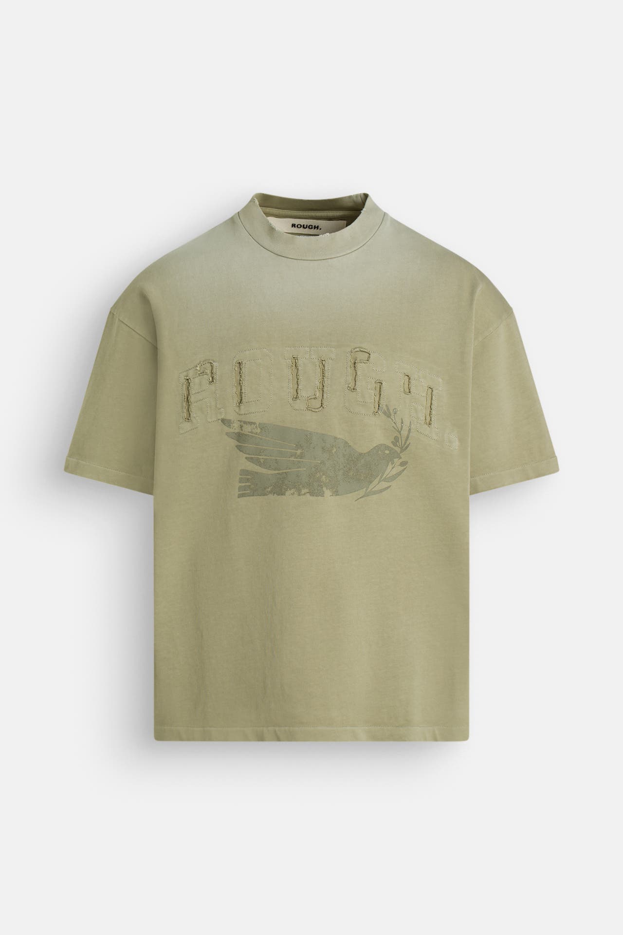 ROUGH. T-Shirt 'Aged Bird' salbei, Bild 1