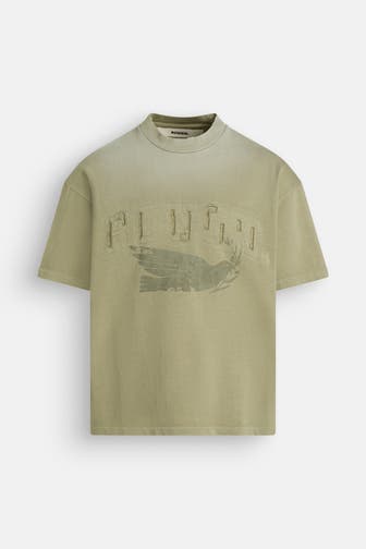 ROUGH. T-Shirt 'Aged Bird' salbei