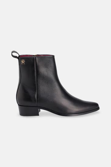 TOMMY HILFIGER Stiefeletten schwarz