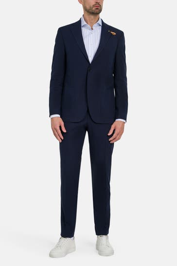 BALDESSARINI Leinenmix-Anzug 'Surello-Massa' nachtblau