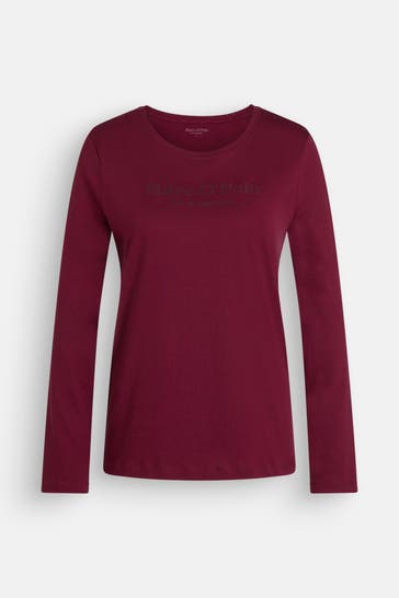 MARC O'POLO Longsleeve weinrot