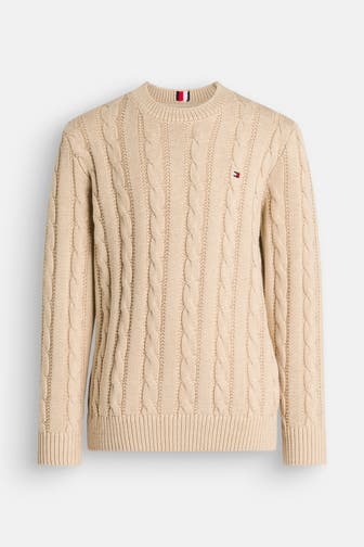TOMMY HILFIGER Strickpullover beige