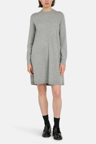 MARC O'POLO DENIM Strickkleid hellgrau