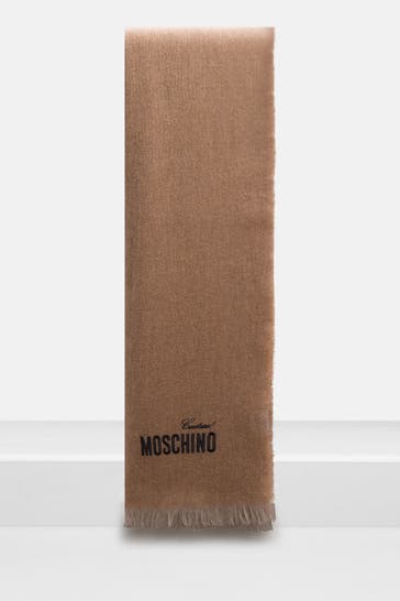LOVE MOSCHINO Kaschmirschal hellbraun