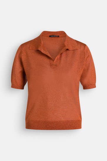 LUISA CERANO Polo-Shirt dunkelorange