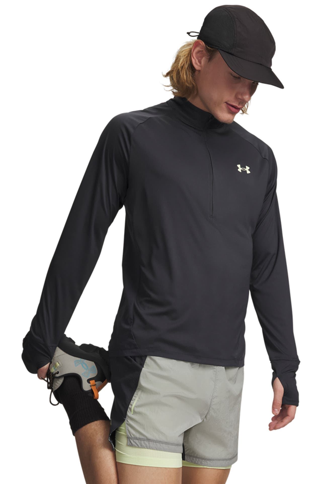 UNDER ARMOUR Longsleeve 'Explor Trail' dunkelgrau, Bild 1