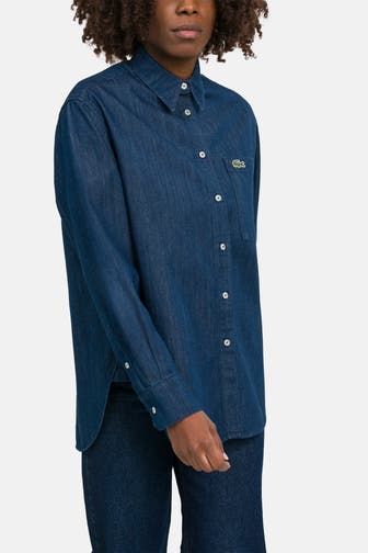LACOSTE Jeansbluse indigo