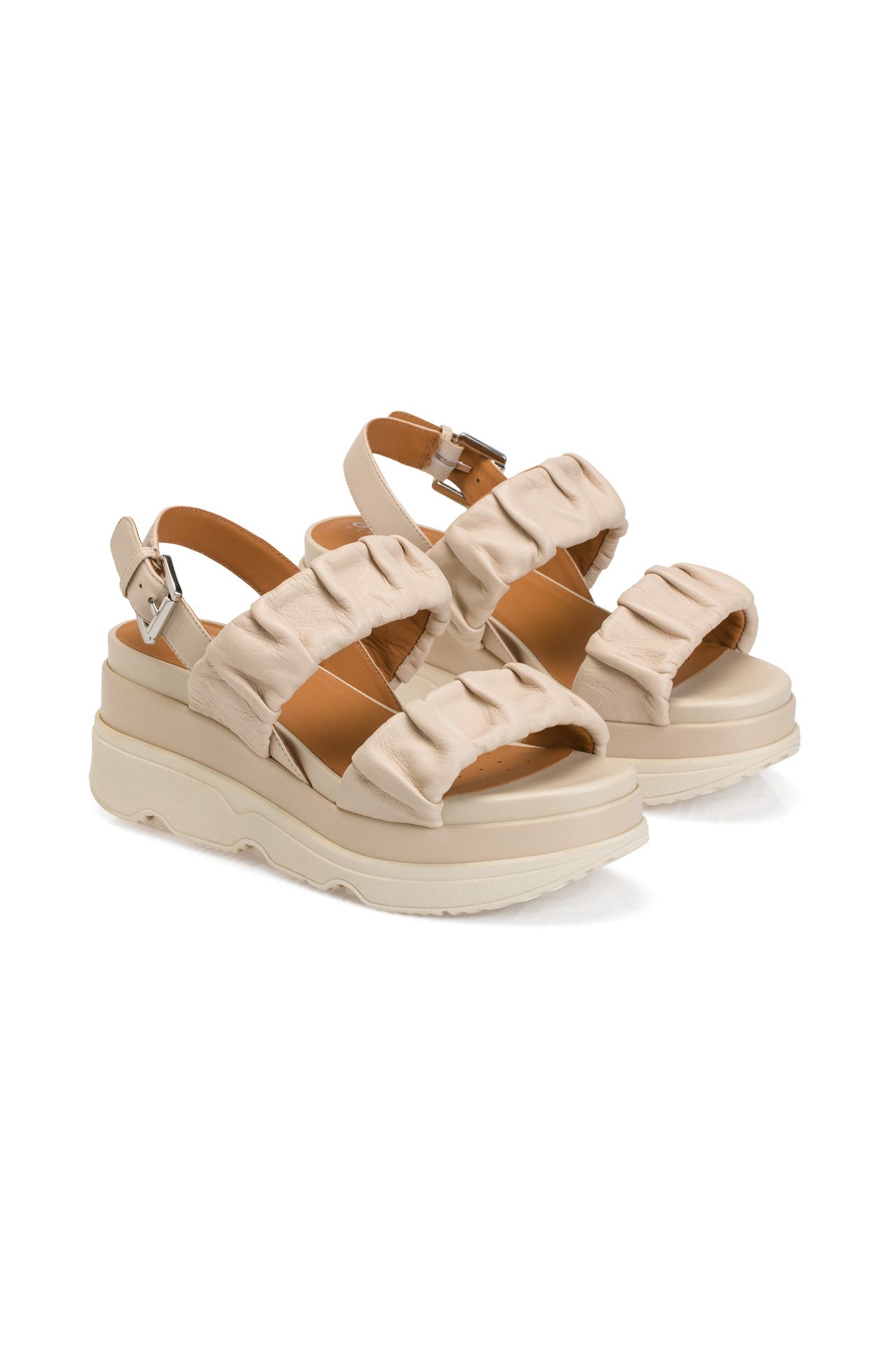 GEOX Plateau Sandalen Gardenia beige gunstig online kaufen Outletcity