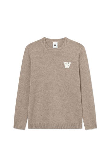 WOOD WOOD Strickpullover 'WWTay'hellbraun