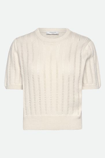 ROSEMUNDE Strickpullover ecru