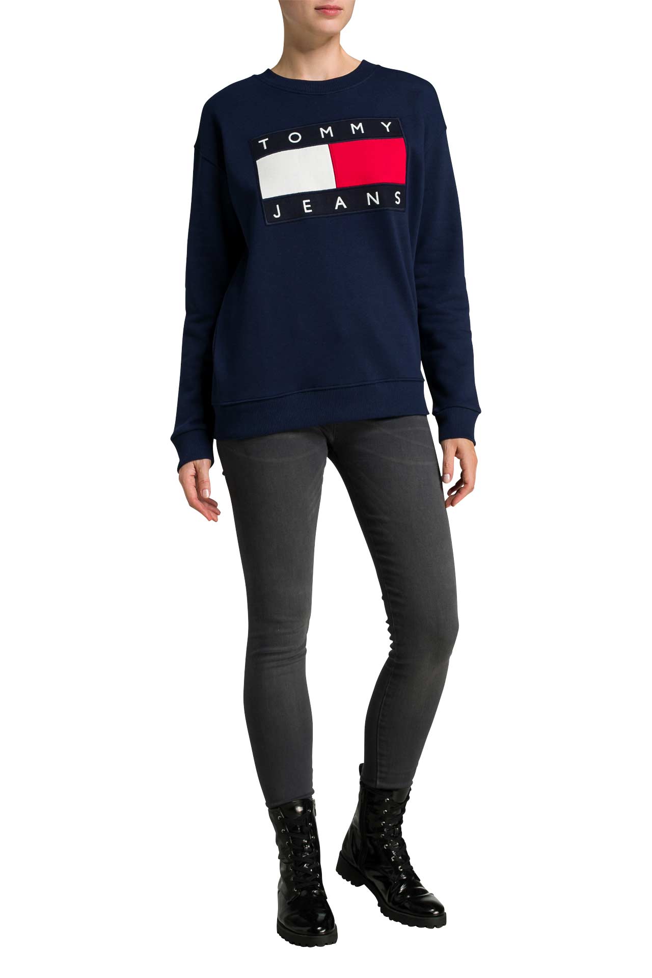 TOMMY JEANS Sweatshirt dunkelblau » günstig online kaufen | Outletcity